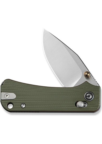 Baby Banter 2-Tg Thumb Stud & Crossbar Lock Knife Green & Red G10 Handle Çakı fırsatları