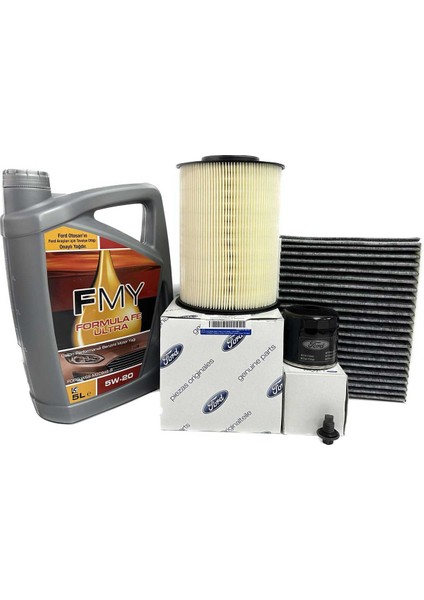 Ford Focus 3 1.0 Ecoboost Gdti Benzinli Filtre Bakım Seti Hava+Yağ+K.polen Filtresi+Motor Yağı