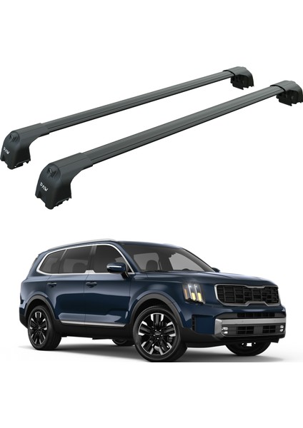 Kia Telluride 2020-2025 Portbagaj Taşıyıcı Ara Atkisi - Ara Çubuk Paw Pro 2 Siyah