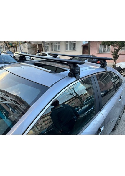 Toyota Corolla Sedan 2018-2025 Oluksuz Üst Tavan Portbagaj Taşıyıcı Ara Atkısı Toros Serisi Pro 4 Gri indirimleri