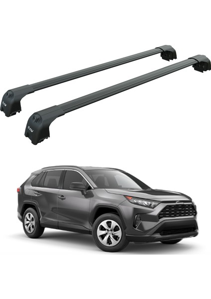 Toyota Rav 4 2018-2025 Portbagaj Taşıyıcı Ara Atkisi - Ara Çubuk Paw Pro 2 Siyah