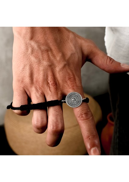 Gümüş Esma'ül Hüsna Bileklik 925 Ayar Gümüş Allahın 99 Ismi Yazılı Ip Örgü Unisex Bileklik modelleri