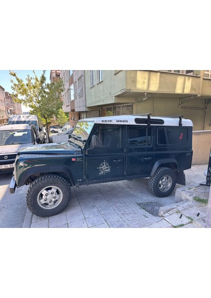Land Rover Defender 110 1993-2020 Yagmur Oluklu Üst Tavan Taşıyıcı Ara Atkısı Paw Siyah modelleri