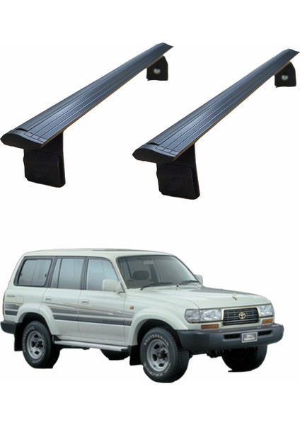 Toyota Land Cruiser Vx 80 Yagmur Oluklu Üst Tavan Taşıyıcı Ara Atkısı Paw Siyah