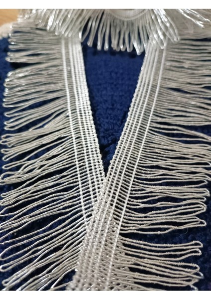 Parlak Gümüş Renk Püskül Saçak ( 5 cm )