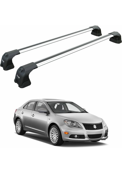 Suzuki Kizashi 2010-2013 Portbagaj Taşıyıcı Ara Atkı Aparatı Paw Pro 3 Gri