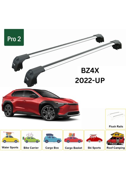 Toyota BZ4X 2022-2025 Portbagaj Taşıyıcı Ara Atkisi - Ara Çubuk Paw Pro 2 Gri fiyatları