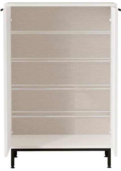 Summy Ayakkabılık Metal Ayaklı 5 Raflı Beyaz Sum1-W