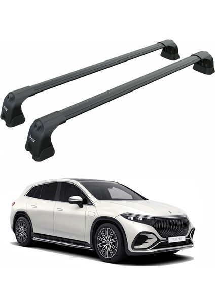 Mercedes Benz Eqs Suv 2022-2025 Portbagaj Taşıyıcı Ara Atkı Aparatı Paw Pro 3 Siyah