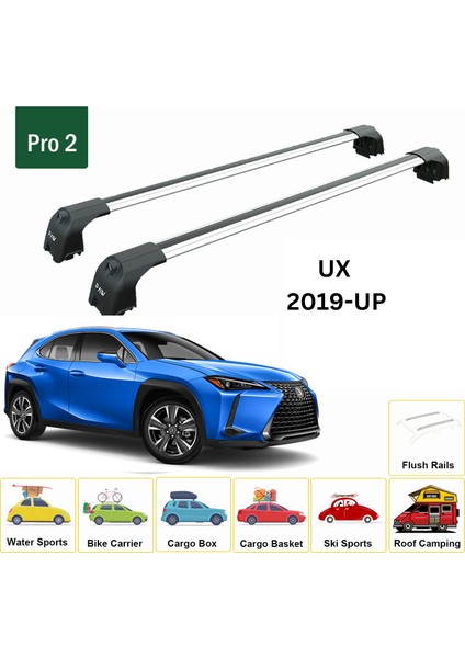 Lexus Ux 2019-2025 Portbagaj Taşıyıcı Ara Atkisi - Ara Çubuk Paw Pro 2 Gri fiyatları