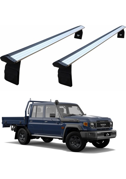 Toyota Land Cruiser 70 Yagmur Oluklu Üst Tavan Taşıyıcı Ara Atkısı Paw Gri