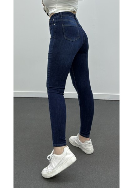 Lacivert Süper Likralı Toparlayıcı Skinny Jeans modelleri