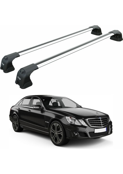 Mercedes E Sedan W212 2009-2013 Portbagaj Taşıyıcı Ara Atkı Aparatı Paw Pro 3 Gri