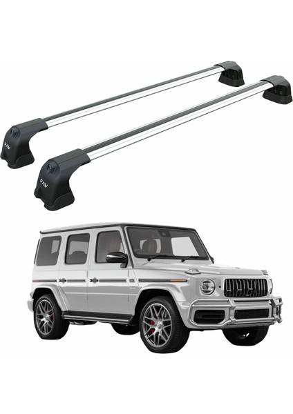 Mercedes G 2018-2025 W464 Portbagaj Taşıyıcı Ara Atkı Aparatı Paw Pro 3 Gri