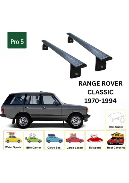 Land Rover Range Rover Classic 1970-1994 Yagmur Oluklu Üst Tavan Taşıyıcı Ara Atkısı Paw Siyah fiyatları