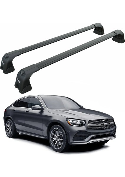 Mercedes Benz Glc Coupe 2015-2022 Portbagaj Taşıyıcı Ara Atkı Aparatı Paw Pro 3 Siyah