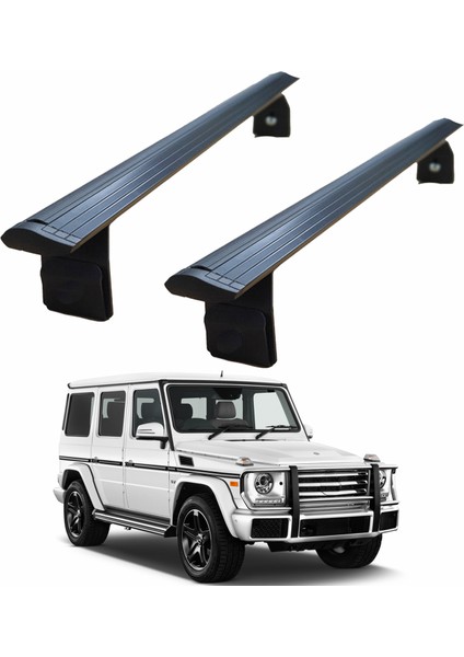 Mercedes G W463 1989-2018 Yagmur Oluklu Üst Tavan Taşıyıcı Ara Atkısı Pawalu Gri
