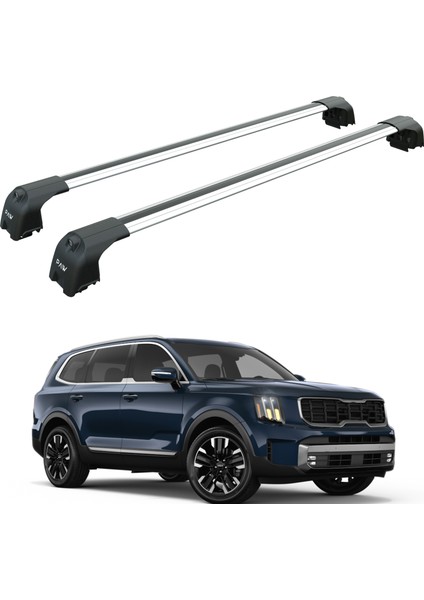Kia Telluride 2020-2025 Portbagaj Taşıyıcı Ara Atkisi - Ara Çubuk Paw Pro 2 Gri