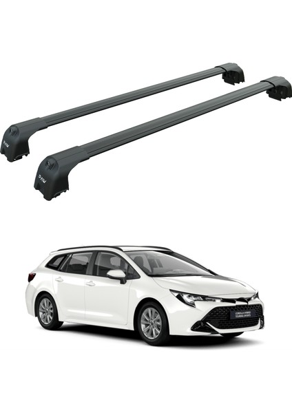 Toyota Corolla Touring 2018-2025 Portbagaj Taşıyıcı Ara Atkisi - Ara Çubuk Paw Pro 2 Siyah