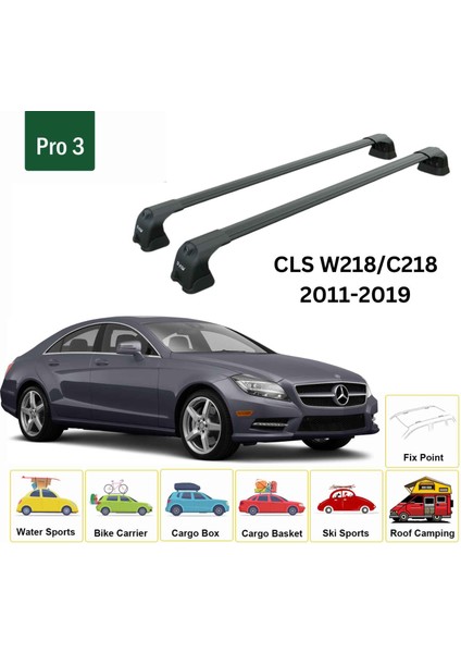 Mercedes Benz Cls W218 2011-2019 Portbagaj Taşıyıcı Ara Atkı Aparatı Paw Pro 3 Siyah fiyatları