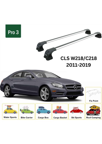 Mercedes Benz Cls W218 2011-2019 Portbagaj Taşıyıcı Ara Atkı Aparatı Paw Pro 3 Gri fiyatları