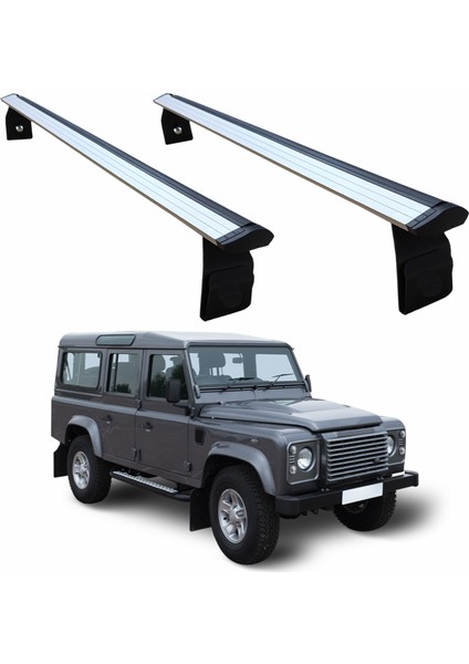 Land Rover Defender 110 1993-2020 Yagmur Oluklu Üst Tavan Taşıyıcı Ara Atkısı Paw Gri