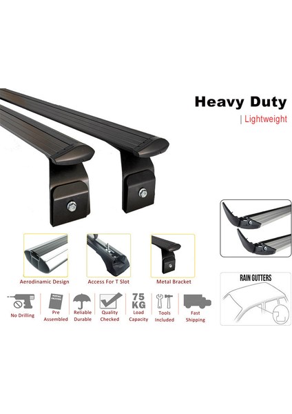 Land Rover Defender 110 1993-2020 Yagmur Oluklu Üst Tavan Taşıyıcı Ara Atkısı Paw Gri fiyatları