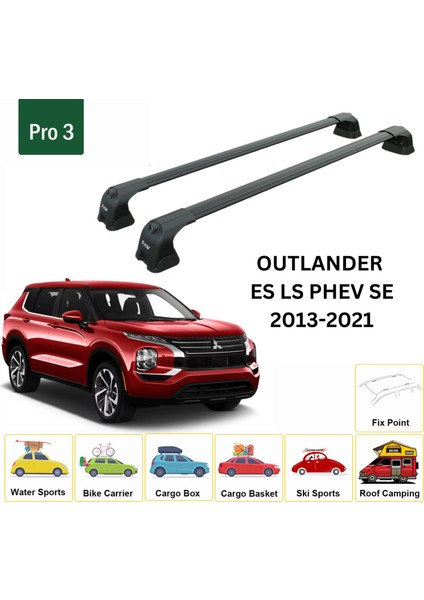 Mitsubishi Outlander 2022-2025 Portbagaj Taşıyıcı Ara Atkı Aparatı Paw Pro 3 Siyah fiyatları