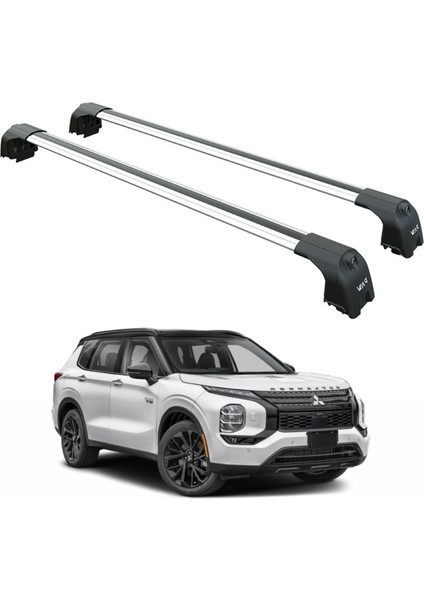 Mitsubishi Outlander 2022-2025 Portbagaj Taşıyıcı Ara Atkisi - Ara Çubuk Paw Pro 2 Gri