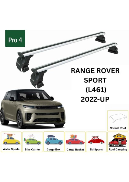 Land Rover Range Rover Sport L461 2022-2025 Oluksuz Üst Tavan Portbagaj Taşıyıcı Ara Atkısı Toros Serisi Pro 4 Gri fiyatları