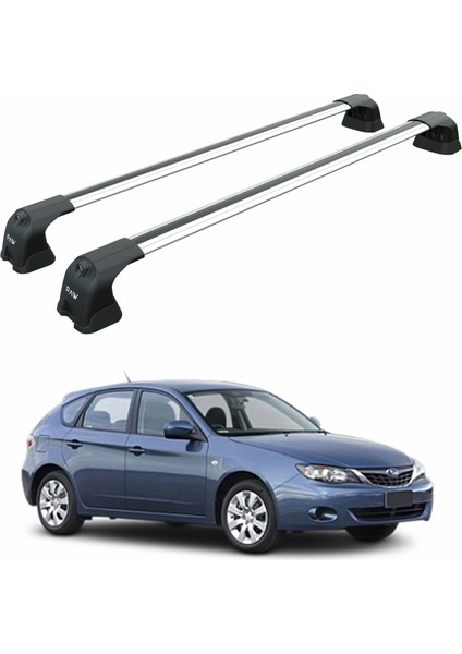 Subaru Impreza Hatchback 2007-2014 Roof Rack Cross Bar Fix Point Gri