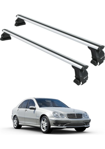 Mercedes C Sedan Series W203 Oluksuz Üst Tavan Portbagaj Taşıyıcı Ara Atkısı Toros Serisi Pro 4 Gri