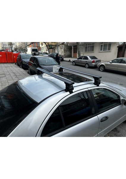 Mercedes C Sedan Series W203 Oluksuz Üst Tavan Portbagaj Taşıyıcı Ara Atkısı Toros Serisi Pro 4 Gri modelleri