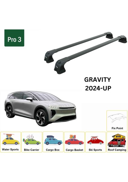 Lucid Gravity 2024-2025 Portbagaj Taşıyıcı Ara Atkı Aparatı Paw Pro 3 Siyah fiyatları