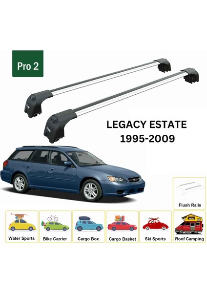 Subaru Legacy Estate 2003-2009 Type 2 Portbagaj Taşıyıcı Ara Atkisi - Ara Çubuk Paw Pro 2 Gri fiyatları