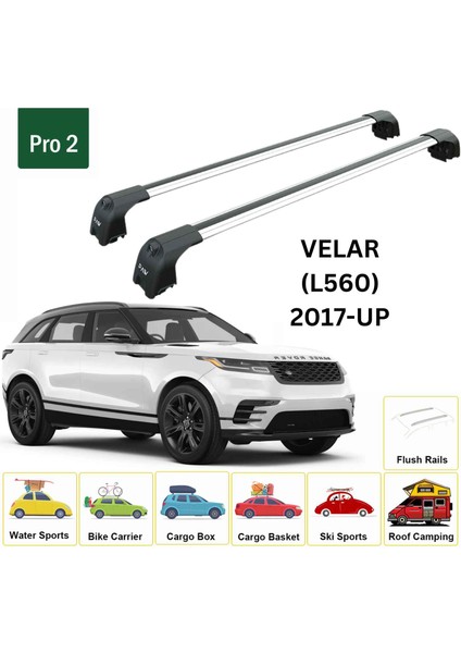 Land Rover Range Rover Velar (L560) 2017-2025 Portbagaj Taşıyıcı Ara Atkisi - Ara Çubuk Paw Pro 2 Gri fiyatları