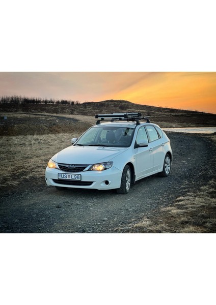 Subaru Impreza Hatchback 2007-2014 Roof Rack Cross Bar Fix Point Gri modelleri