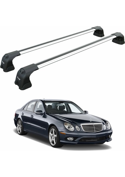 Mercedes E Sedan W211 2002-2010 Portbagaj Taşıyıcı Ara Atkı Aparatı Paw Pro 3 Gri