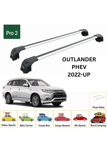 Mitsubishi Outlander Phev 2023-2025 Portbagaj Taşıyıcı Ara Atkisi - Ara Çubuk Paw Pro 2 Gri fiyatları