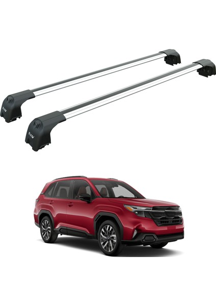 Subaru Forester 2024-2025 Portbagaj Taşıyıcı Ara Atkisi - Ara Çubuk Paw Pro 2 Gri