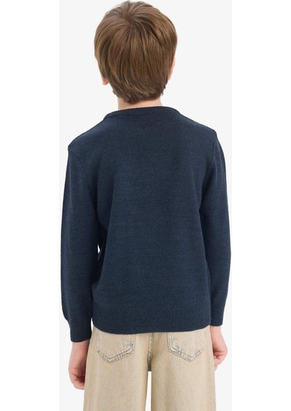 Erkek Çocuk Bisiklet Yaka Triko Kazak A4992A825WN