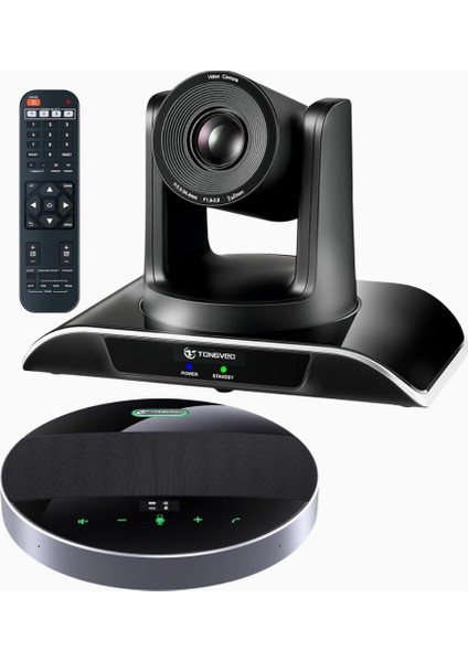 Hepsi 1 Konferans Kamera Sistemi, 1080P 60FPS, 3x Zoom, Bluetooth Mikrofon