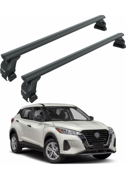 Nissan Rogue T33 2021-2025 Oluksuz Üst Tavan Portbagaj Taşıyıcı Ara Atkısı Toros Serisi Pro 4 Normal Roof Siyah