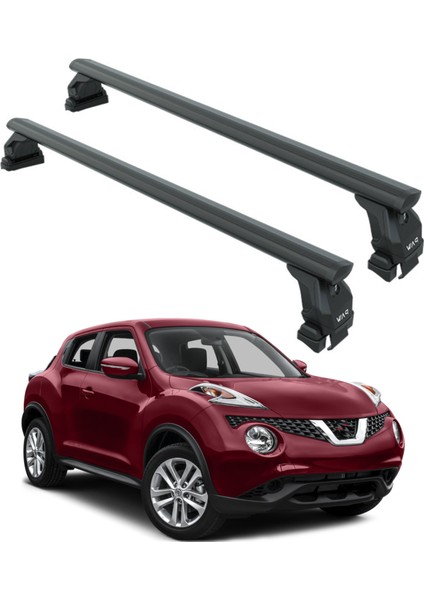 Nissan Juke F15 2011-2019 Oluksuz Üst Tavan Portbagaj Taşıyıcı Ara Atkısı Toros Serisi Pro 4 Siyah