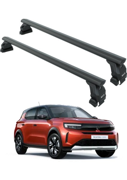 Opel Frontera 2024- Up Oluksuz Üst Tavan Portbagaj Taşıyıcı Ara Atkısı Toros Serisi Pro 4 Siyah