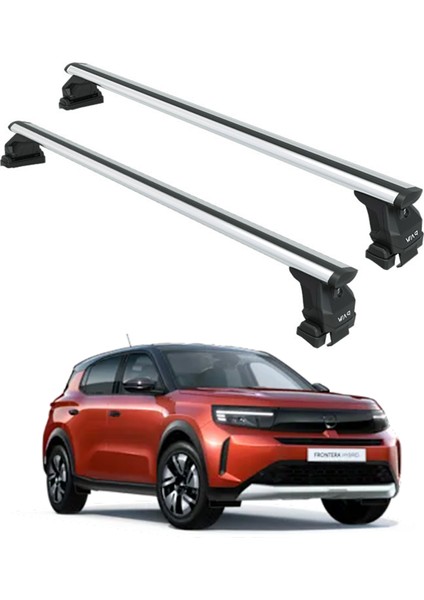 Opel Frontera 2024- Up Oluksuz Üst Tavan Portbagaj Taşıyıcı Ara Atkısı Toros Serisi Pro 4 Gri