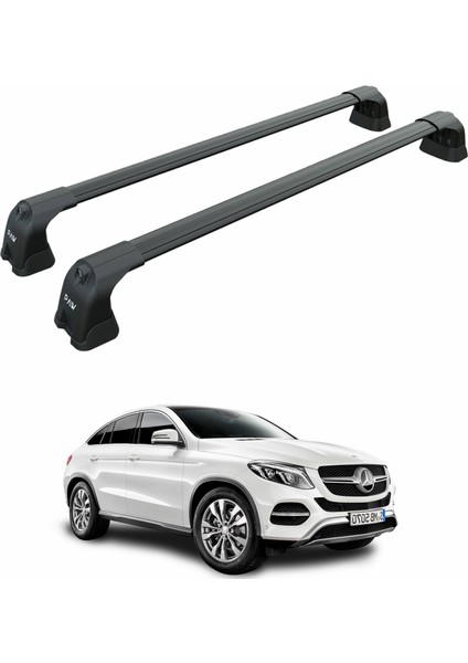 Mercedes Gle Coupe C292 2015-2018 Portbagaj Taşıyıcı Ara Atkı Aparatı Paw Pro 3 Siyah
