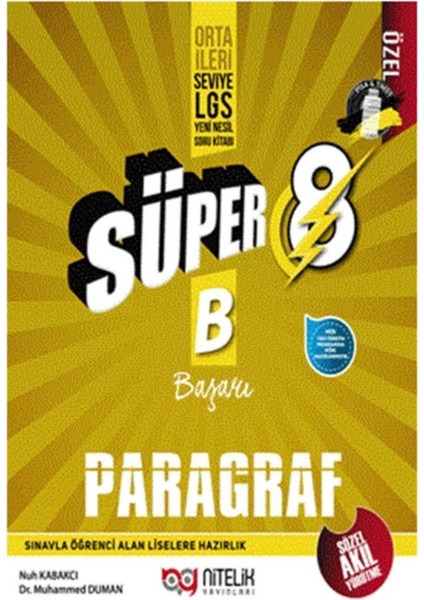 8. Sınıf Lgs Paragraf Süper Yeni Nesil Soru Kitabı