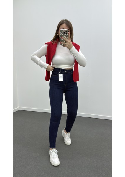 Dark Blue Süper Likralı Toparlayıcı Skinny Jeans fiyatları