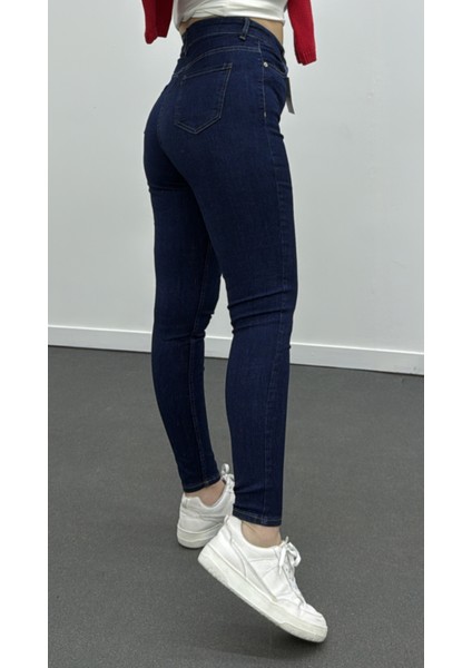 Dark Blue Süper Likralı Toparlayıcı Skinny Jeans indirimleri